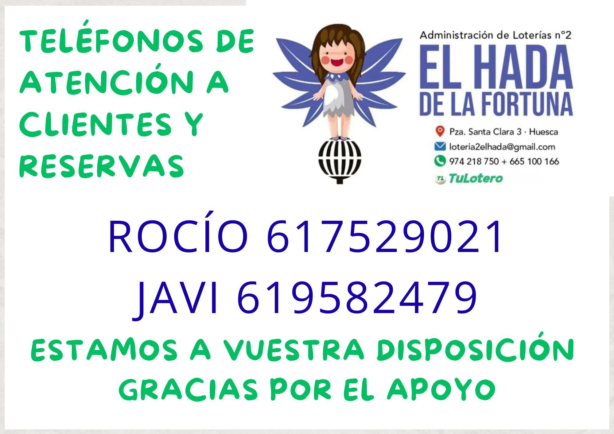 Cartel de El Hada de la Fortuna en Huesca