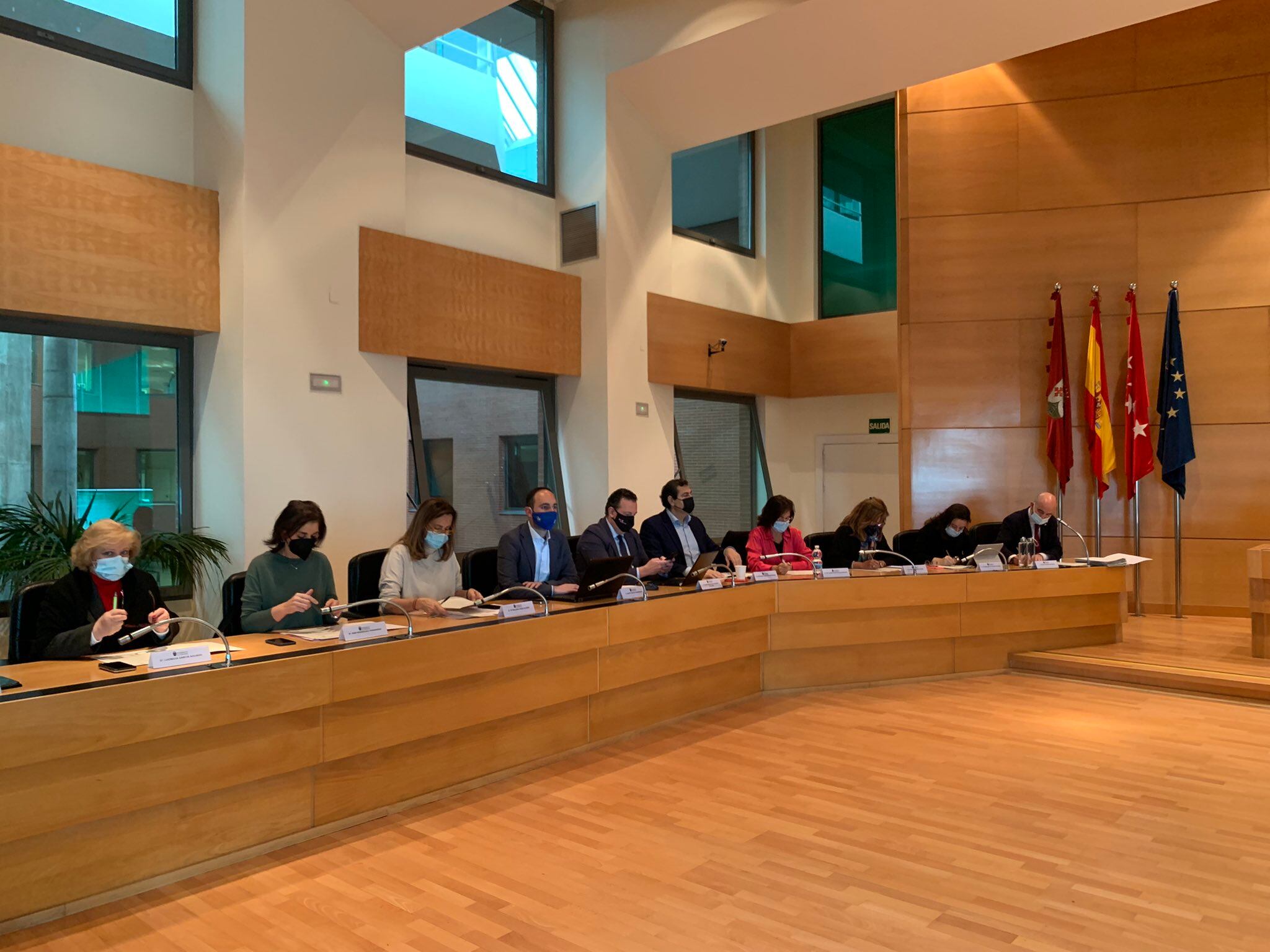 Concejales del Partido Popular en el Pleno Municipal del Ayuntamiento de Alcobendas