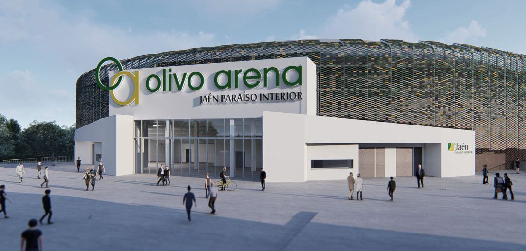 Aspecto exterior del futuro Olivo Arena.