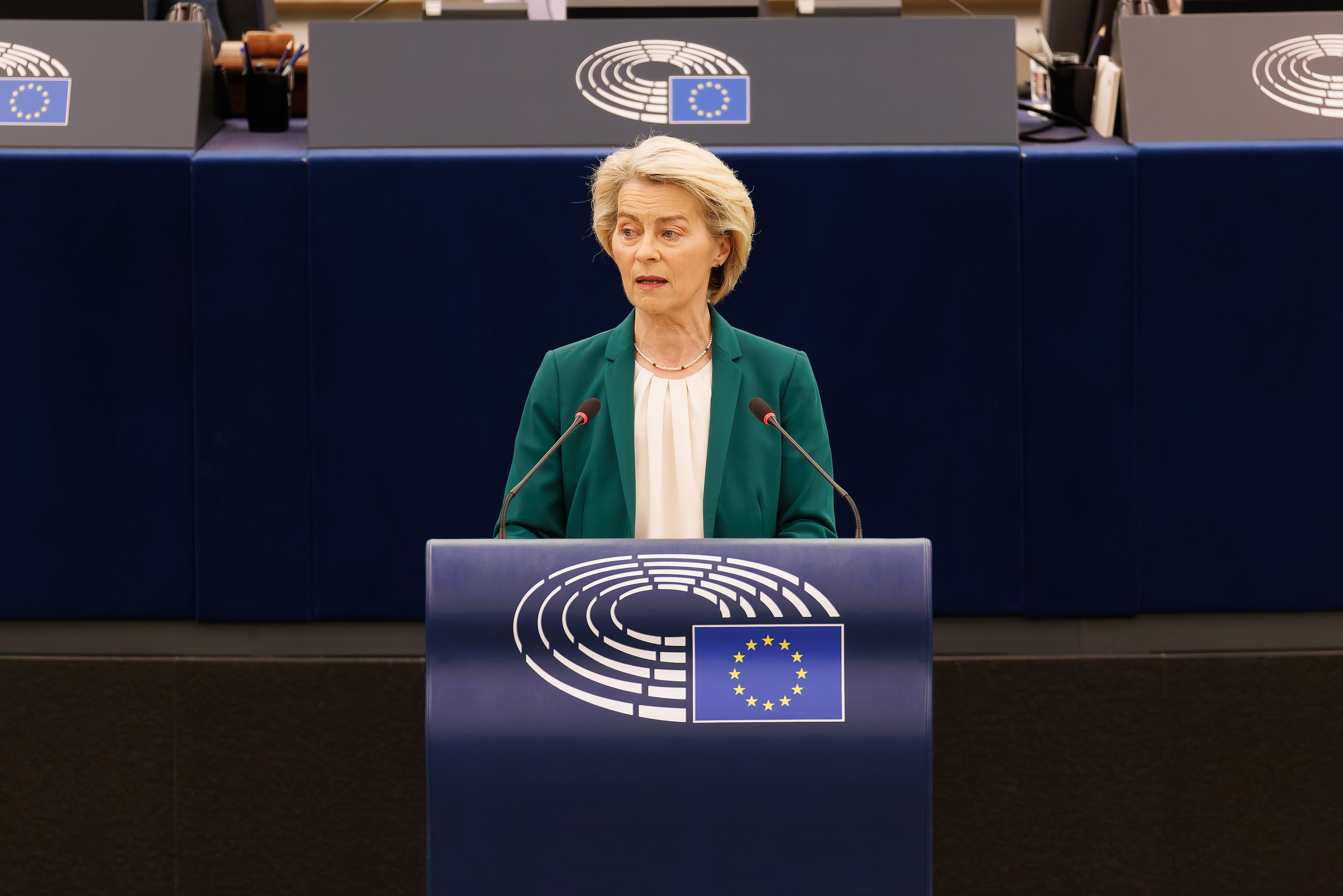 Von der Leyen responde a los aranceles que planea aplicar Estados Unidos (Photo by Philipp von Ditfurth/picture alliance via Getty Images)