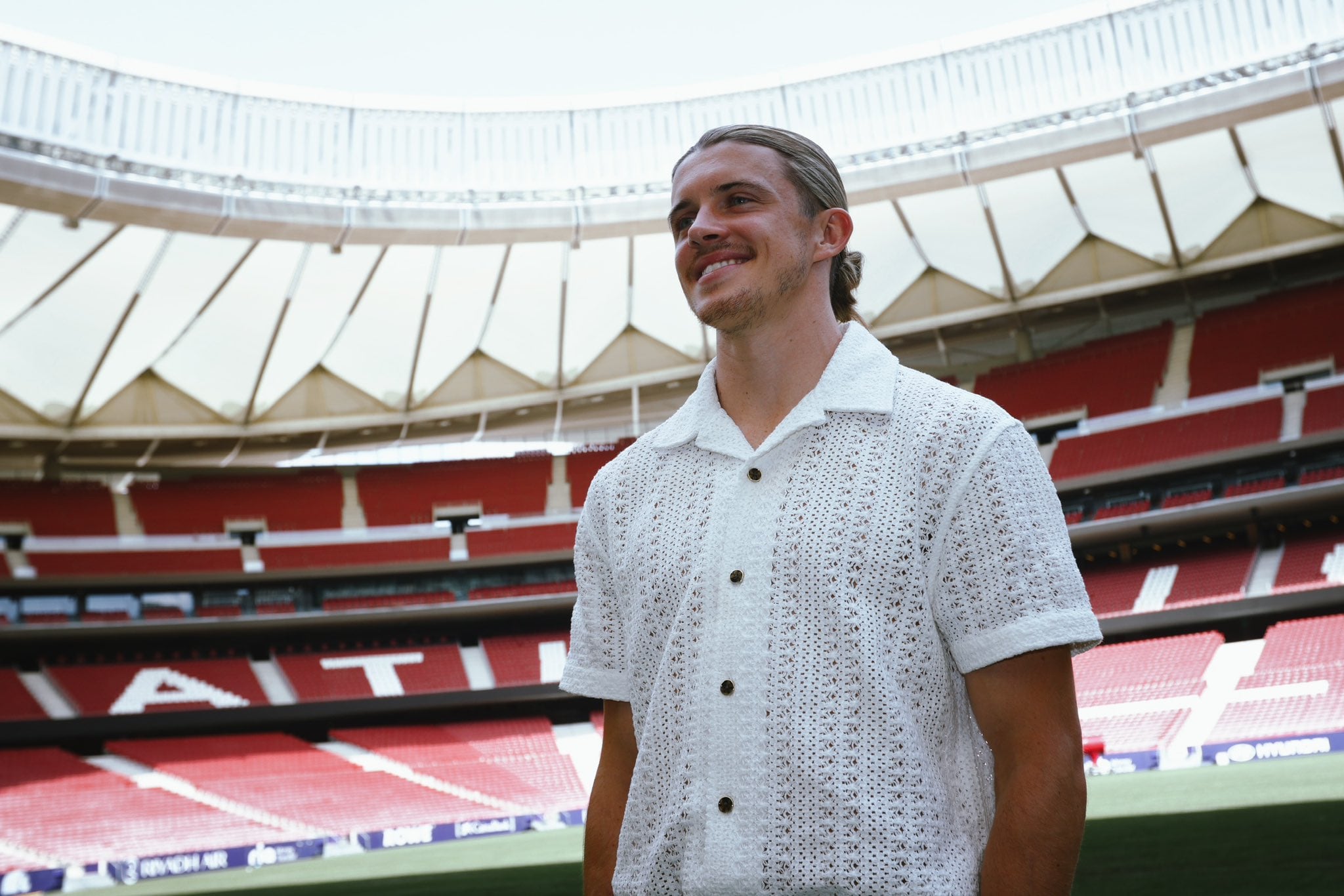 Bienvenida del Atlético de Madrid a Conor Gallagher antes de la presentación de su fichaje