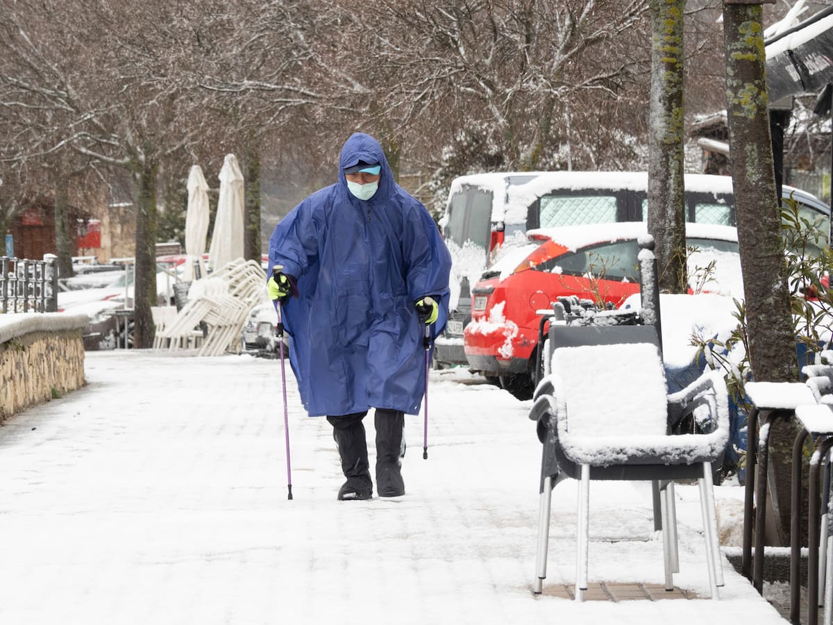 Las mejores imágenes de las nevadas en España provocadas por la borrasca Kristin