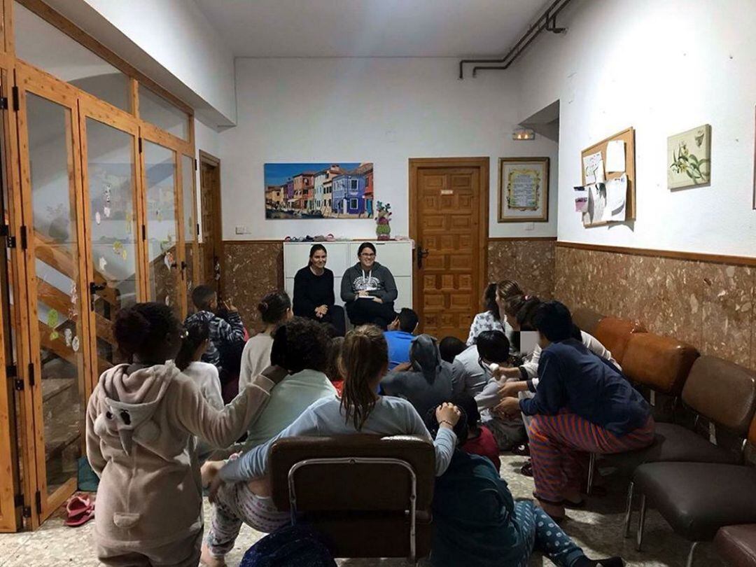 Una de las últimas actividades antes del estado de alarma en el Preventorio Infantil Nuestra Señora del Amparo del Real de Gandia