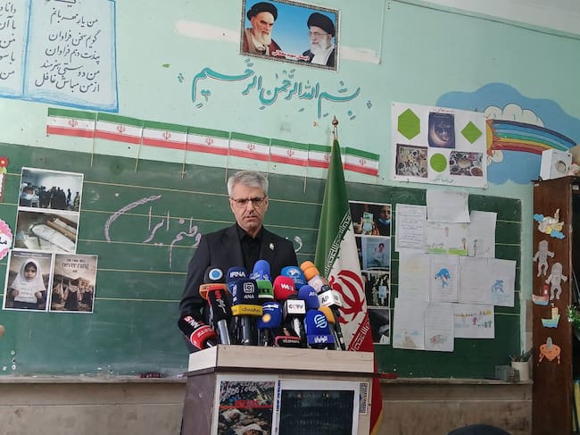 El portavoz de Exteriores de Irán, Ismail Baghaei, durante su comparecencia este martes