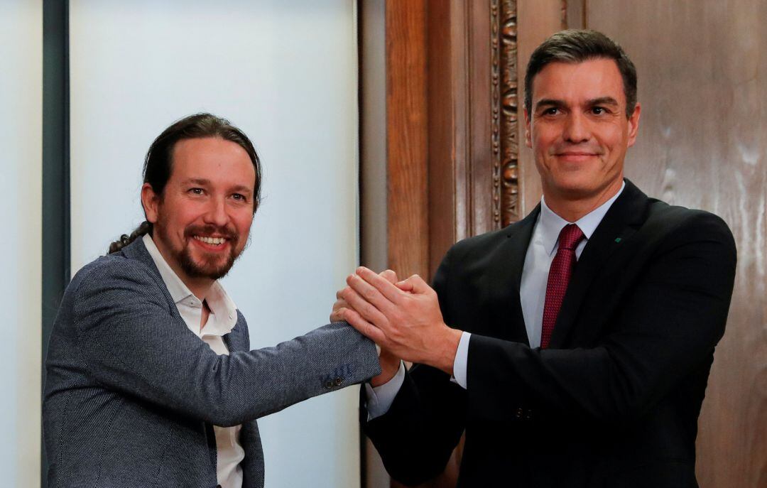 Pablo Iglesias y Pedro Sánchez, en una fotografía de archivo. 