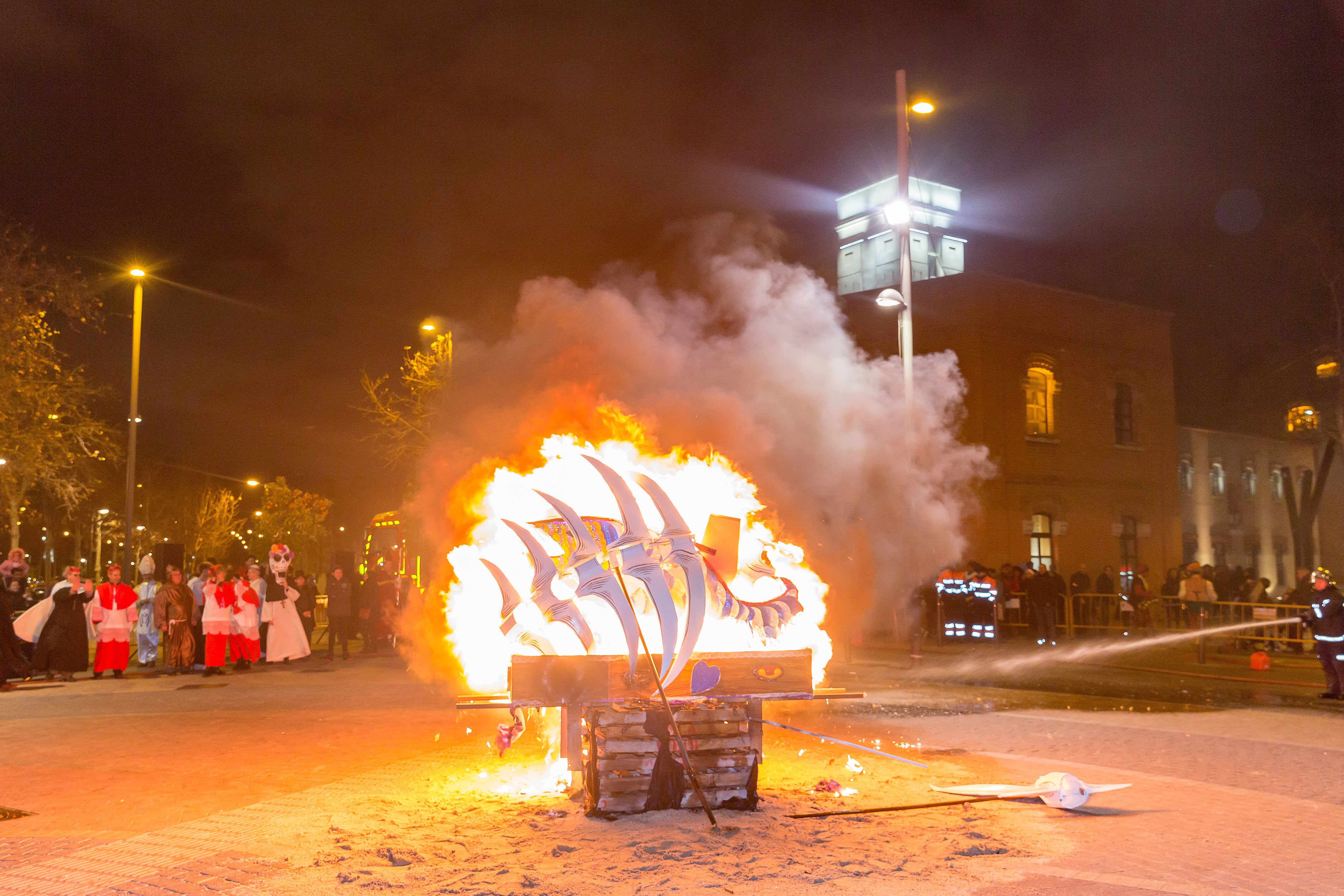 La quema de la sardina en Getafe es uno de los momentos más esperados de los carnavales