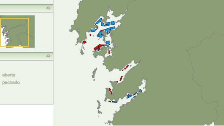Mejoran todas las rías menos la de Pontevedra que sigue cerrada