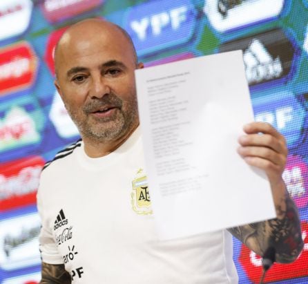 Sampaoli enseña su convocatoria final para el Mundial de Rusia.