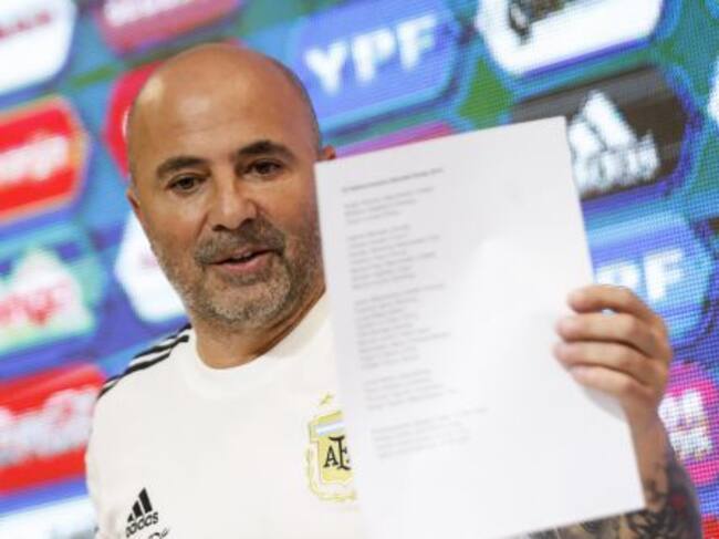 Sampaoli enseña su convocatoria final para el Mundial de Rusia.