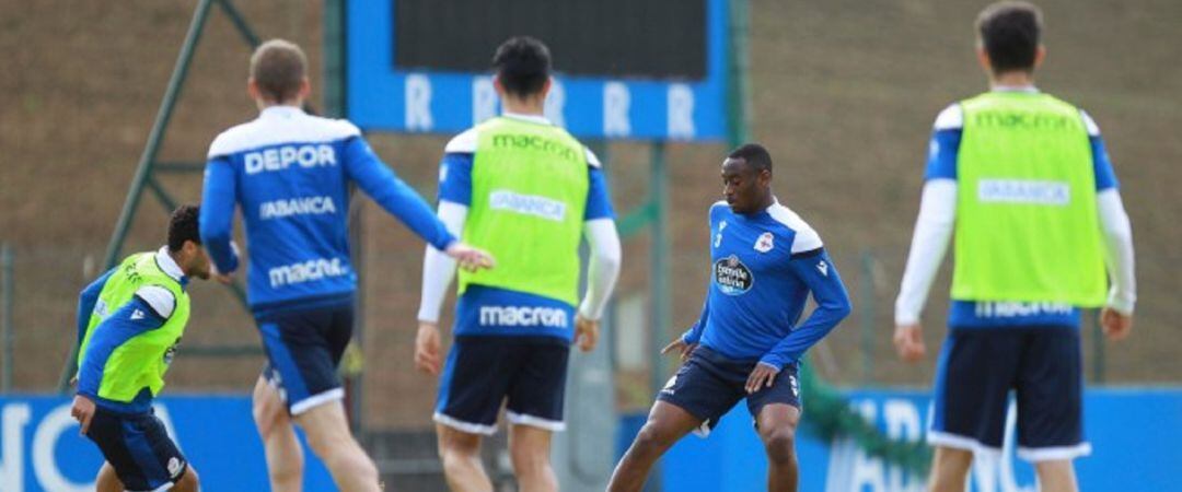 Mujaid en un entrenamiento