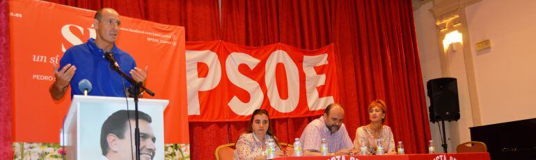 Sahuquillo durante su intervención en Huete.