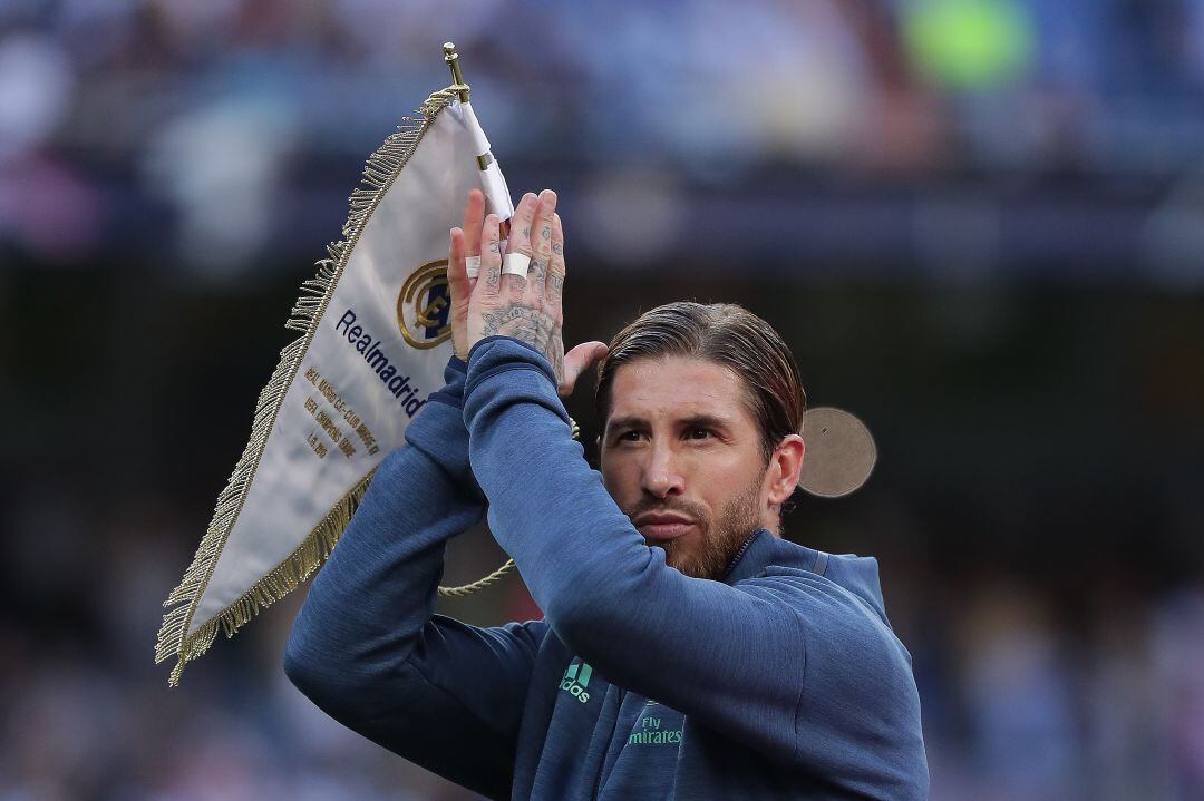 Sergio Ramos en el Santiago Bernabéu