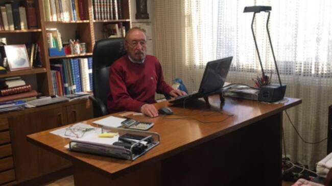 Celso Alcaina acompañó, antes de fallecer, al antiguo cura de Moraime al notario para dejar por escrito todo lo sucedido el día que Carmen Polo se presentó en la Iglesia.