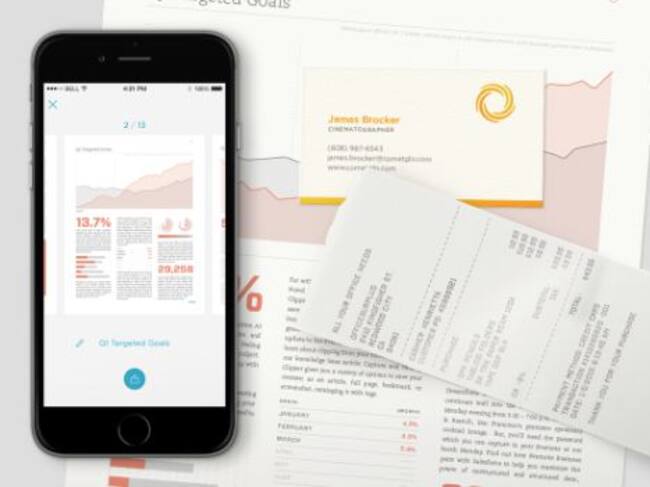 La aplicación ‘Scannable’ permite escanear tickets, facturas y documentos