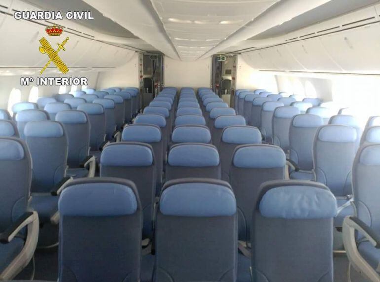 Interior de un avión