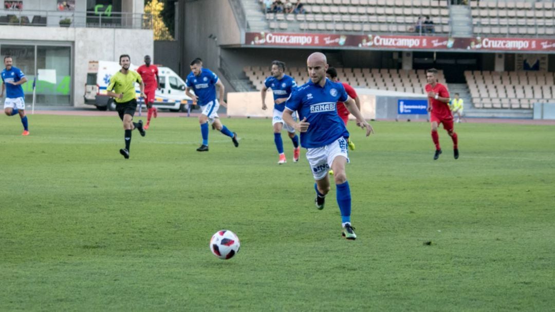 Javi Casares durante un partido en Chapín 