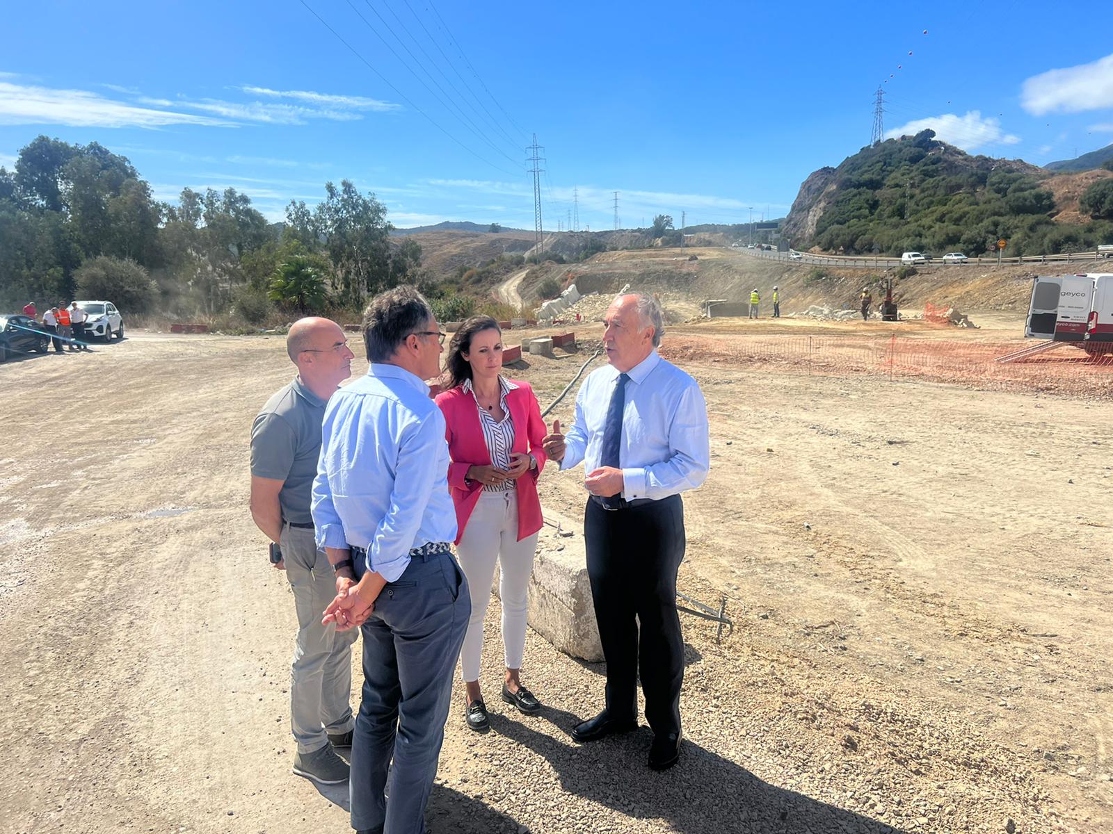 Visita a las obras del nuevo Acceso Sur.