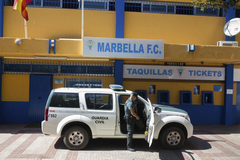 Registro de las instalaciones del Marbella F.C durante la operación Oligark