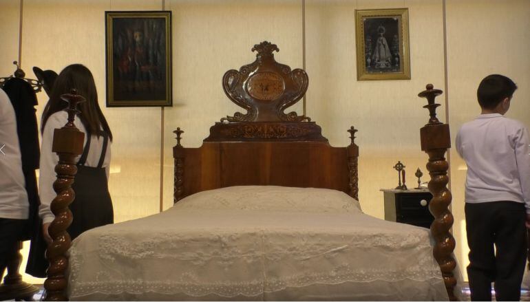 Cama de "Els Senyorets" en el Museo de Pusol