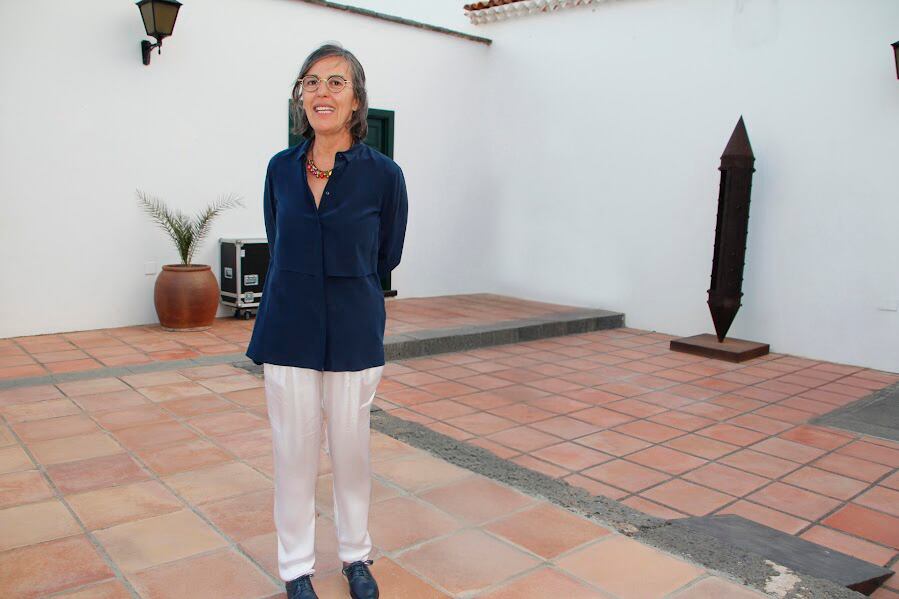 Carmela García en la Casa de la Cultura &#039;Benito Pérez Armas&#039; de Yaiza.