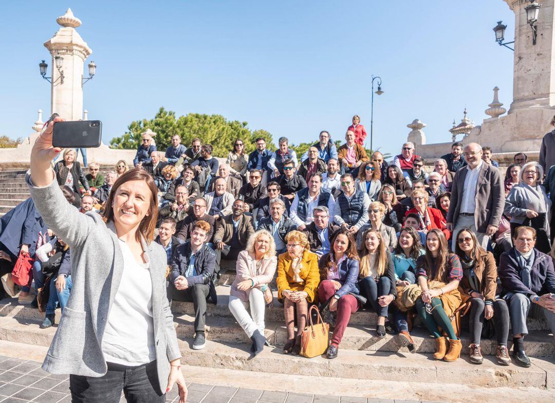 La candidata popular al Ayuntamiento de Valencia, María José Catalá