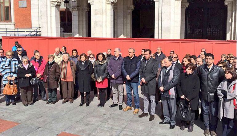 Concentración en la Plaza Mayor de Valladolid