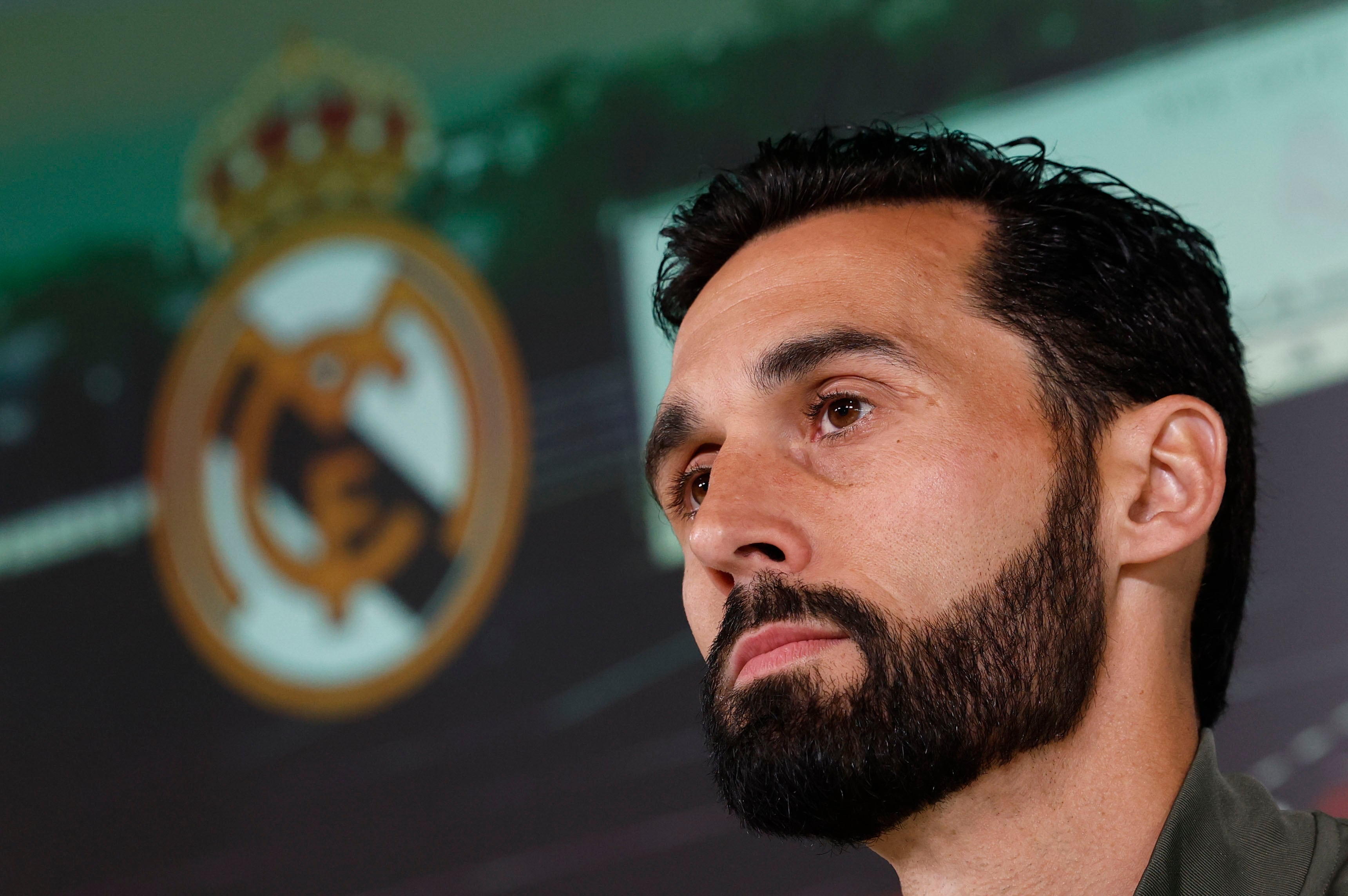Álvaro Arbeloa, entrenador del Real Madrid, en rueda de prensa