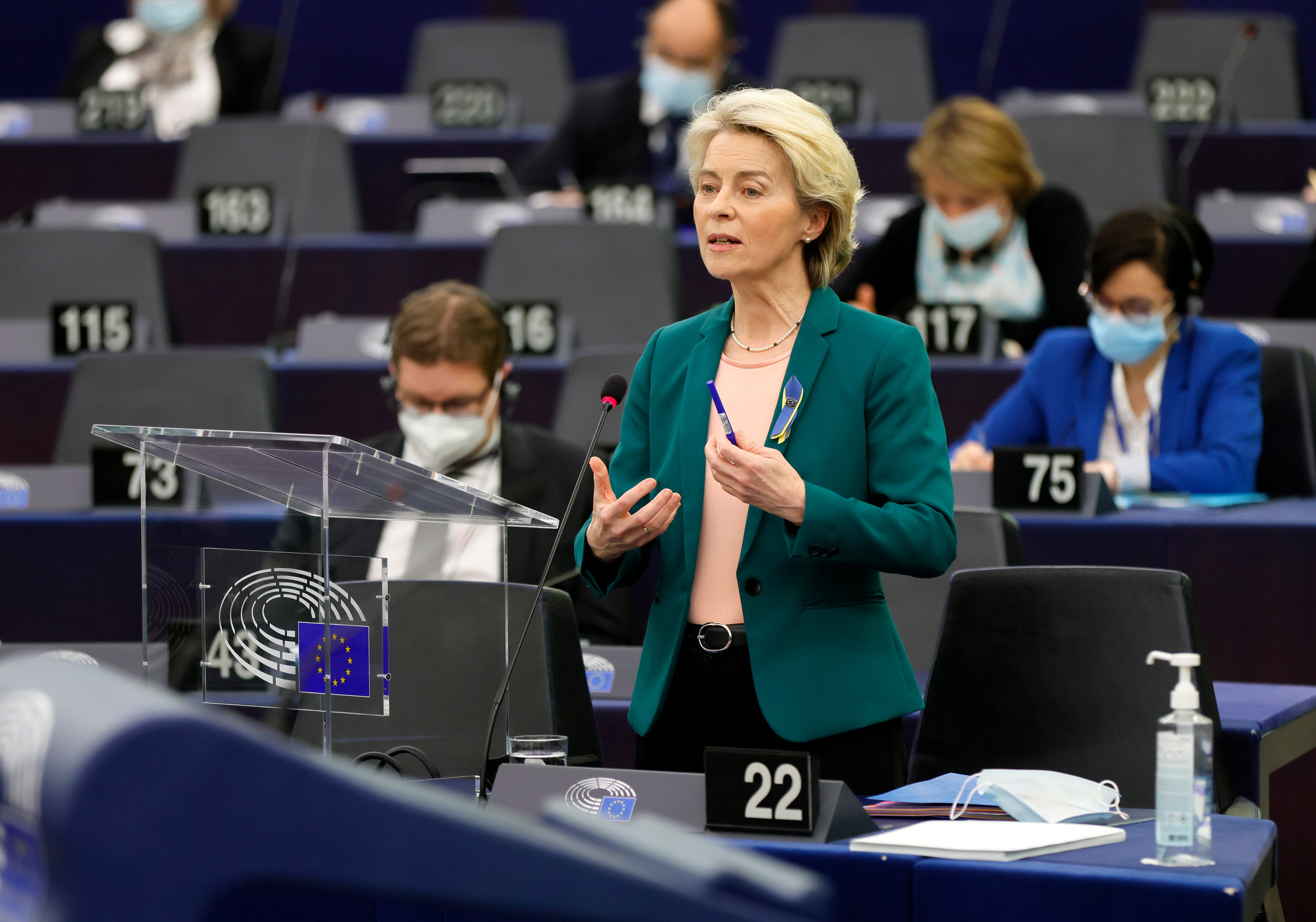 La presidenta de la Comisión Europea, Ursula von der Leyen