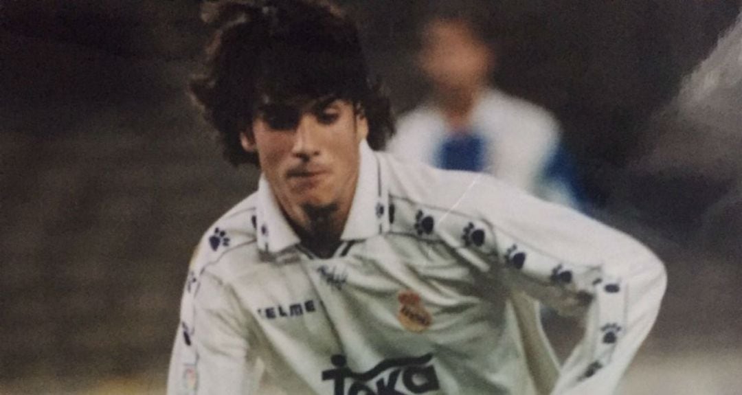 Álvaro Benito durante su etapa como jugador en el Real Madrid