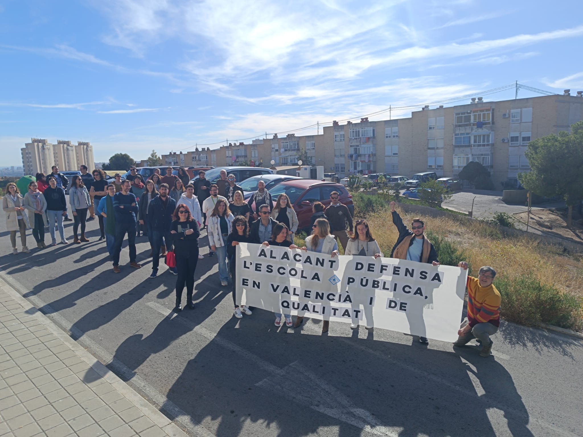 Concentración en el IES Las Lomas