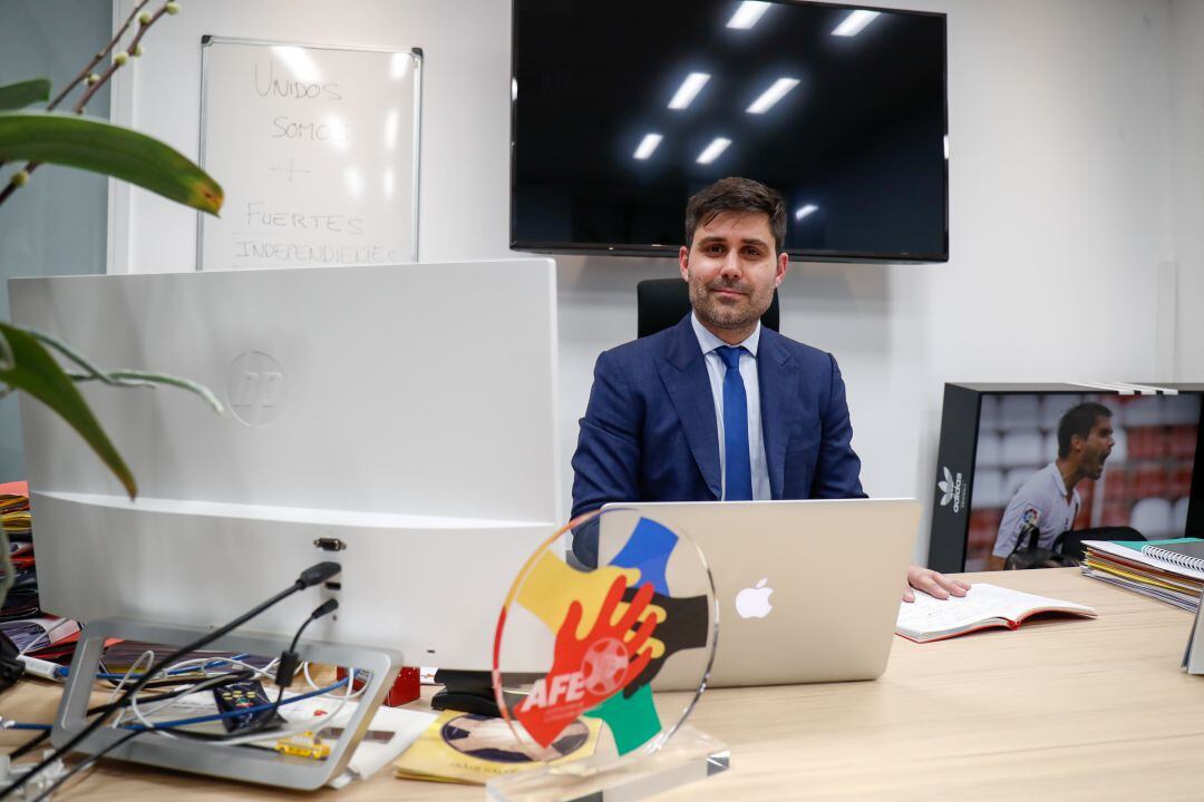 El presidente de la AFE David Aganzo.