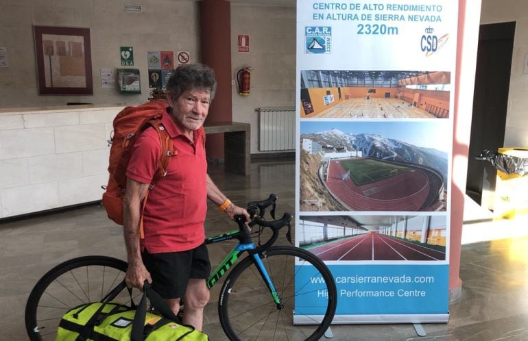 Carlos Soria en el CAR de Sierra Nevada