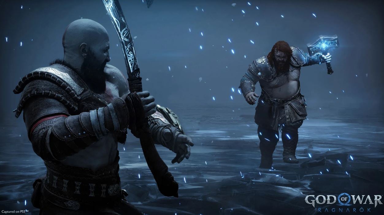 Kratos en su lucha contra Thor