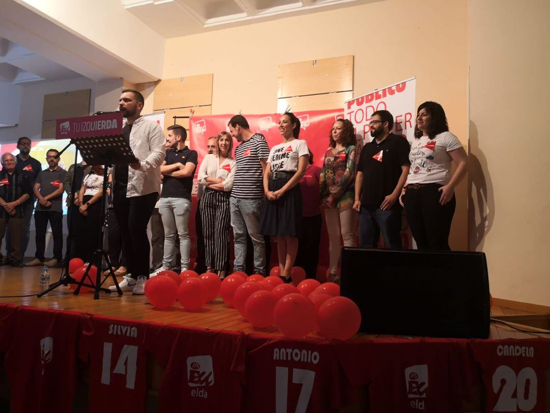 EU Elda ha presentado a las 28 personas que componen su candidatura