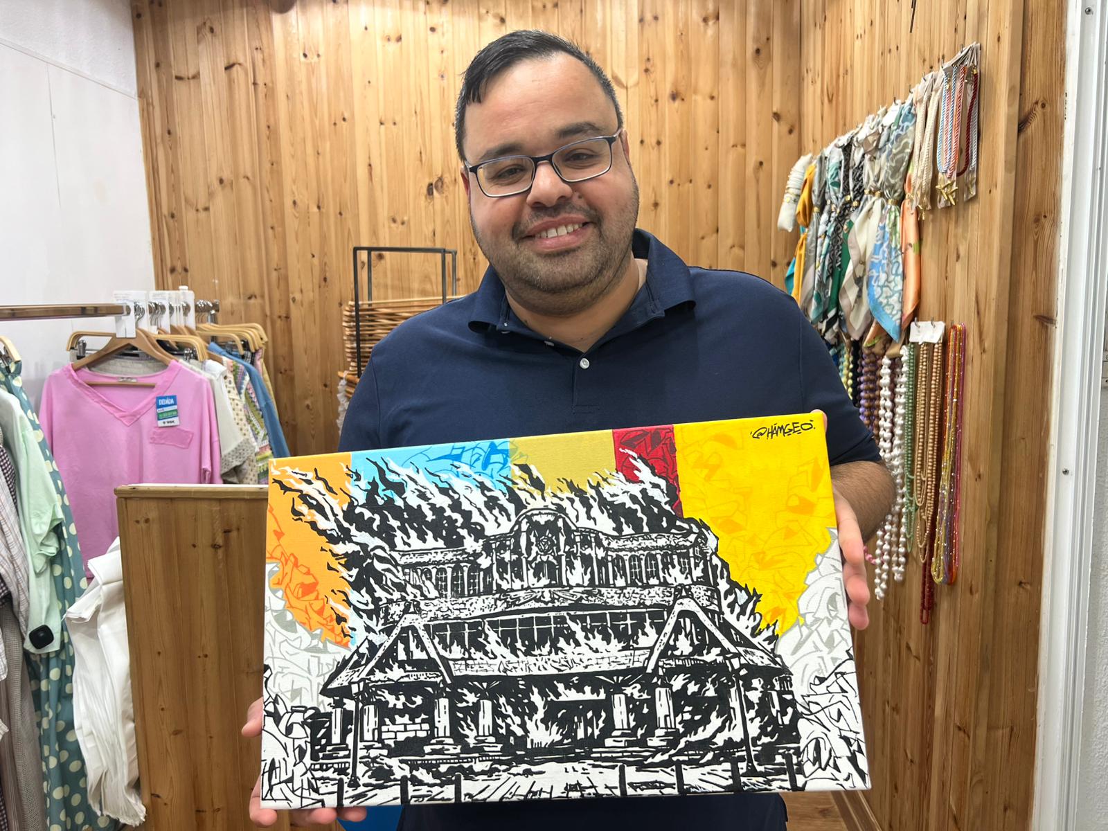 Karim Hamgeo, el grafitero cartagenero convierte su arte en prendas de moda