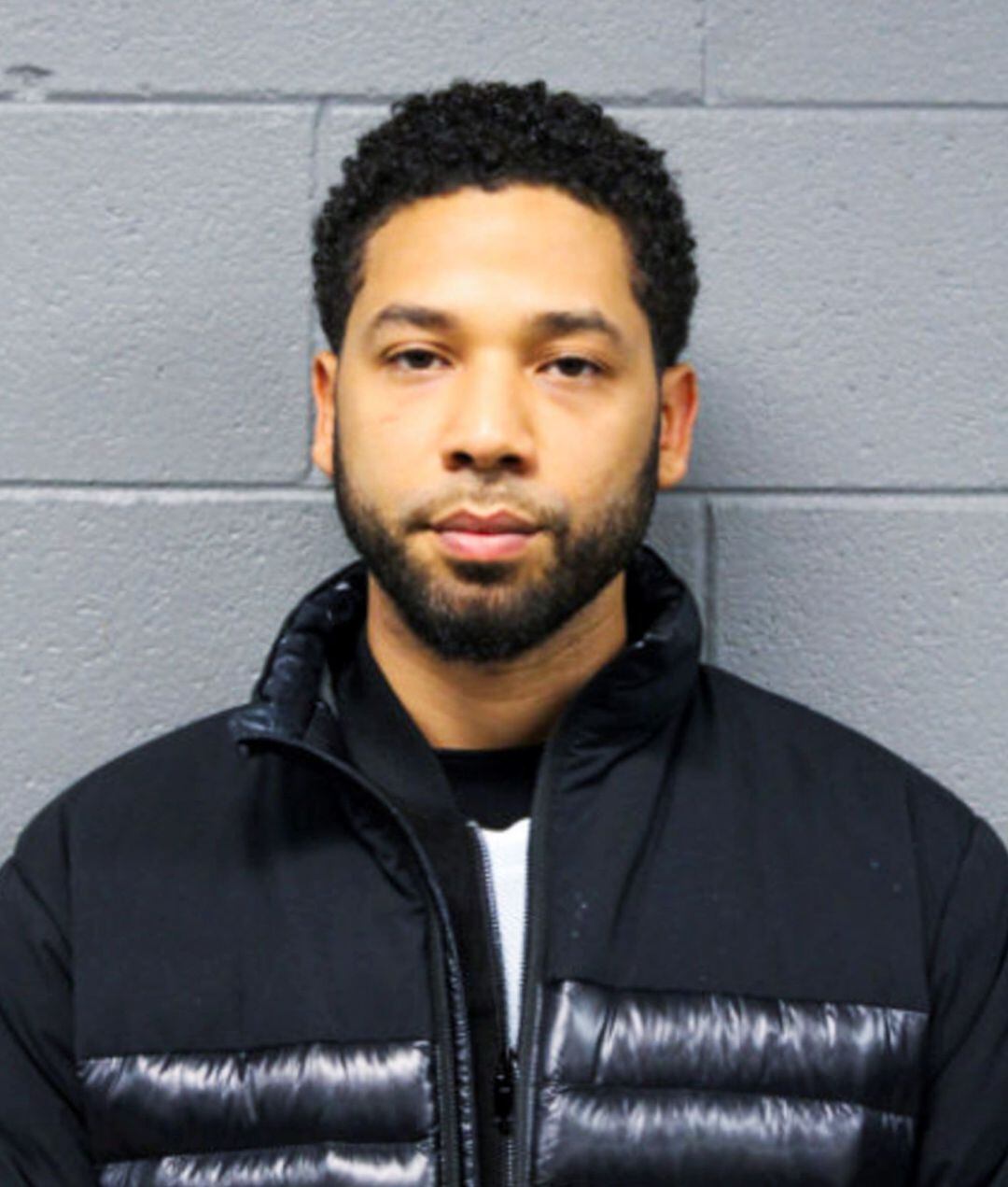 El actor estadounidense Jussie Smollet durante su arresto este jueves en Chicago (Estados Unidos). 