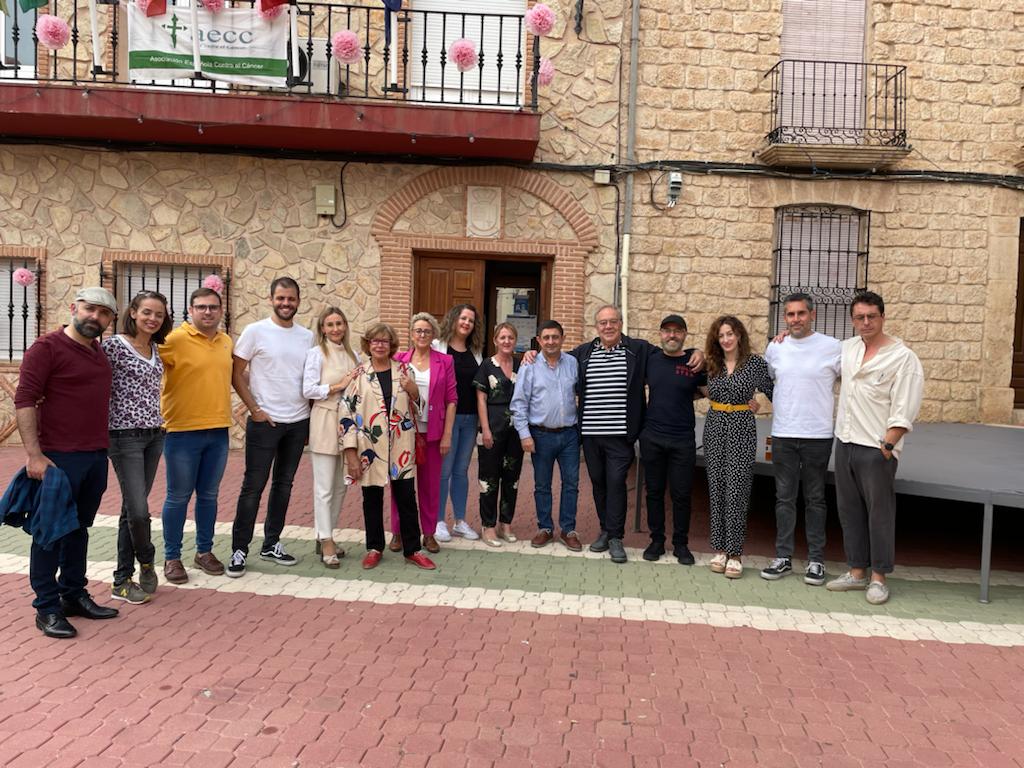 Visita del presidente de la Diputación Provincial de Jaén, Francisco Reyes, al rodaje de la película &#039;Camino de la suerte&#039;.