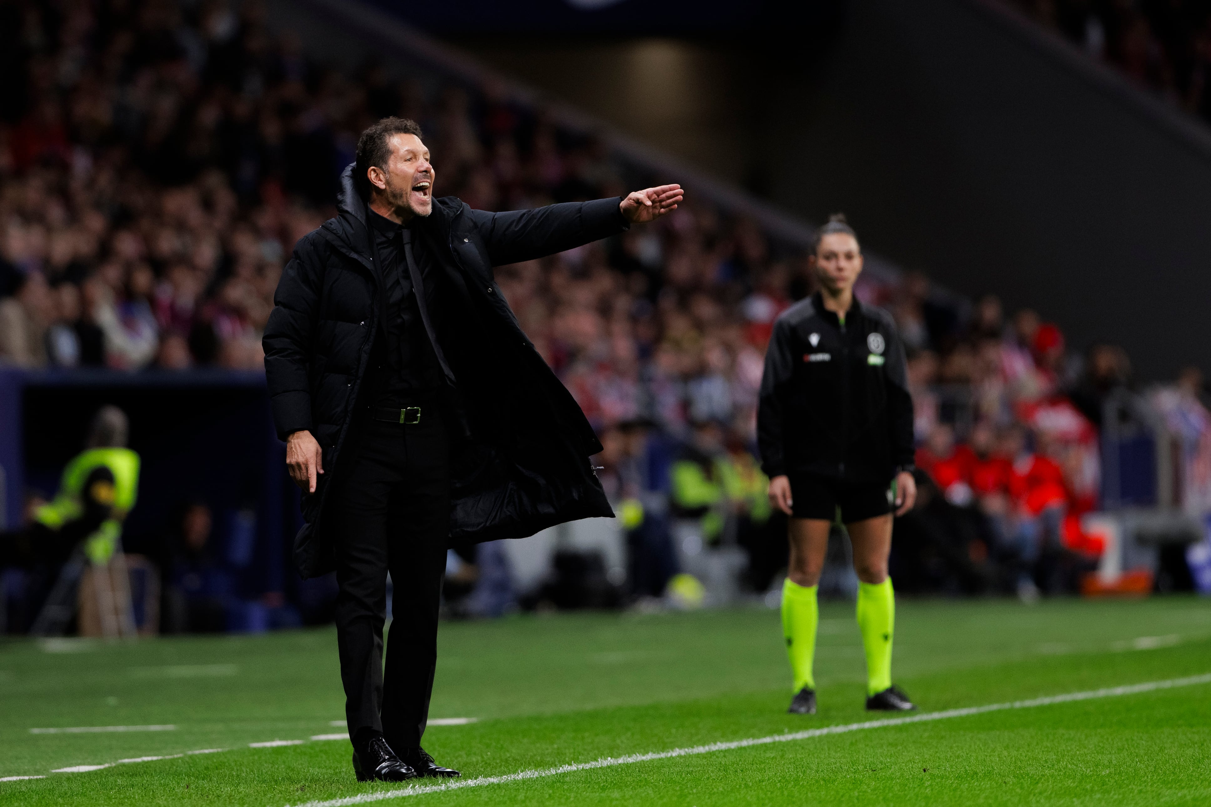 Simeone, durante el partido ante el Levante