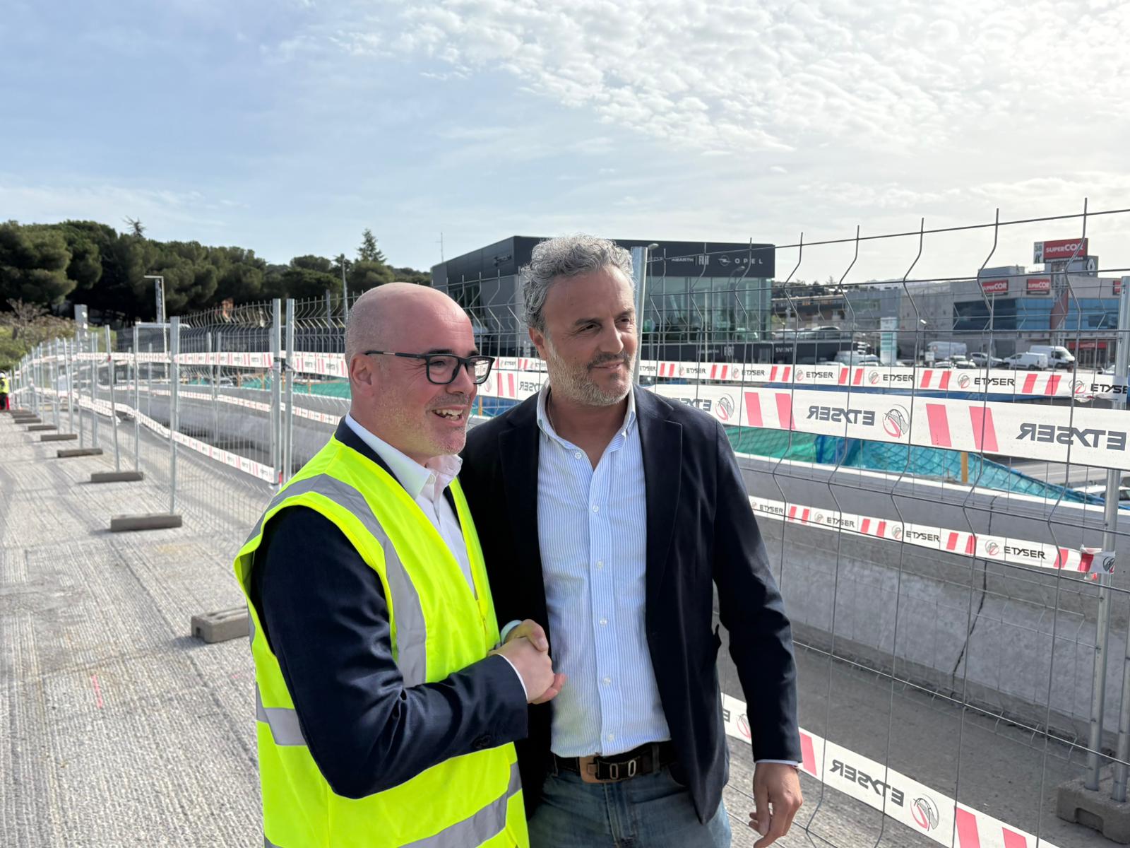 Francisco Martín junto al concejal de obras de Collado Villalba Ramón Pavón