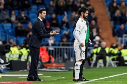 Isco entró al campo en la segunda mitad del partido