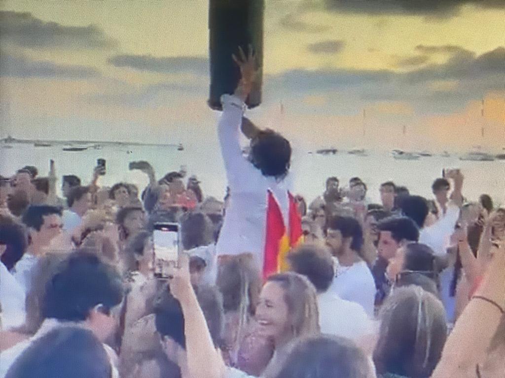 Imagen de la fiesta ilegal tomada en redes sociales