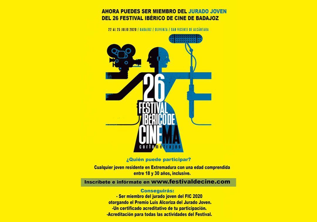 Cartel del Jurado Joven del Festival Ibérico de Cine de Badajoz