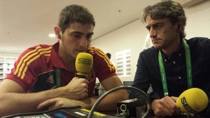 Iker Casillas reconoce que con la selección ha recuperado la ilusión tras su final de temporada en el Real Madrid con Mourinho