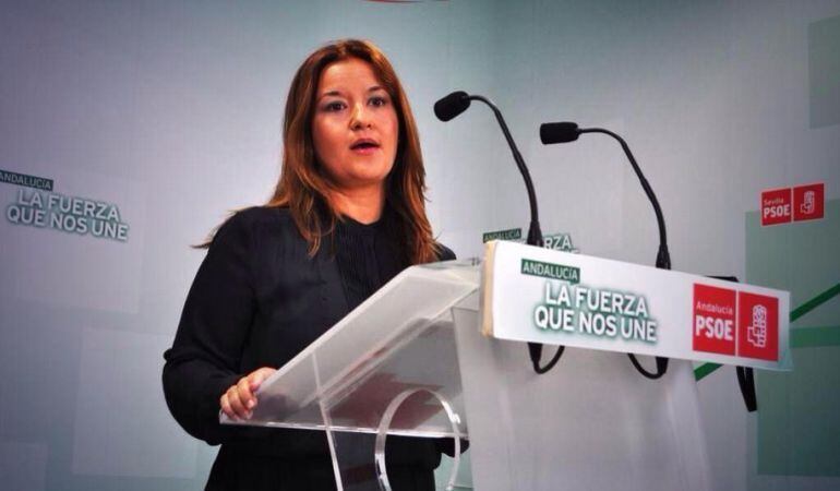 Verónica Pérez, en una imagen de archivo, en la sede del Psoe-A