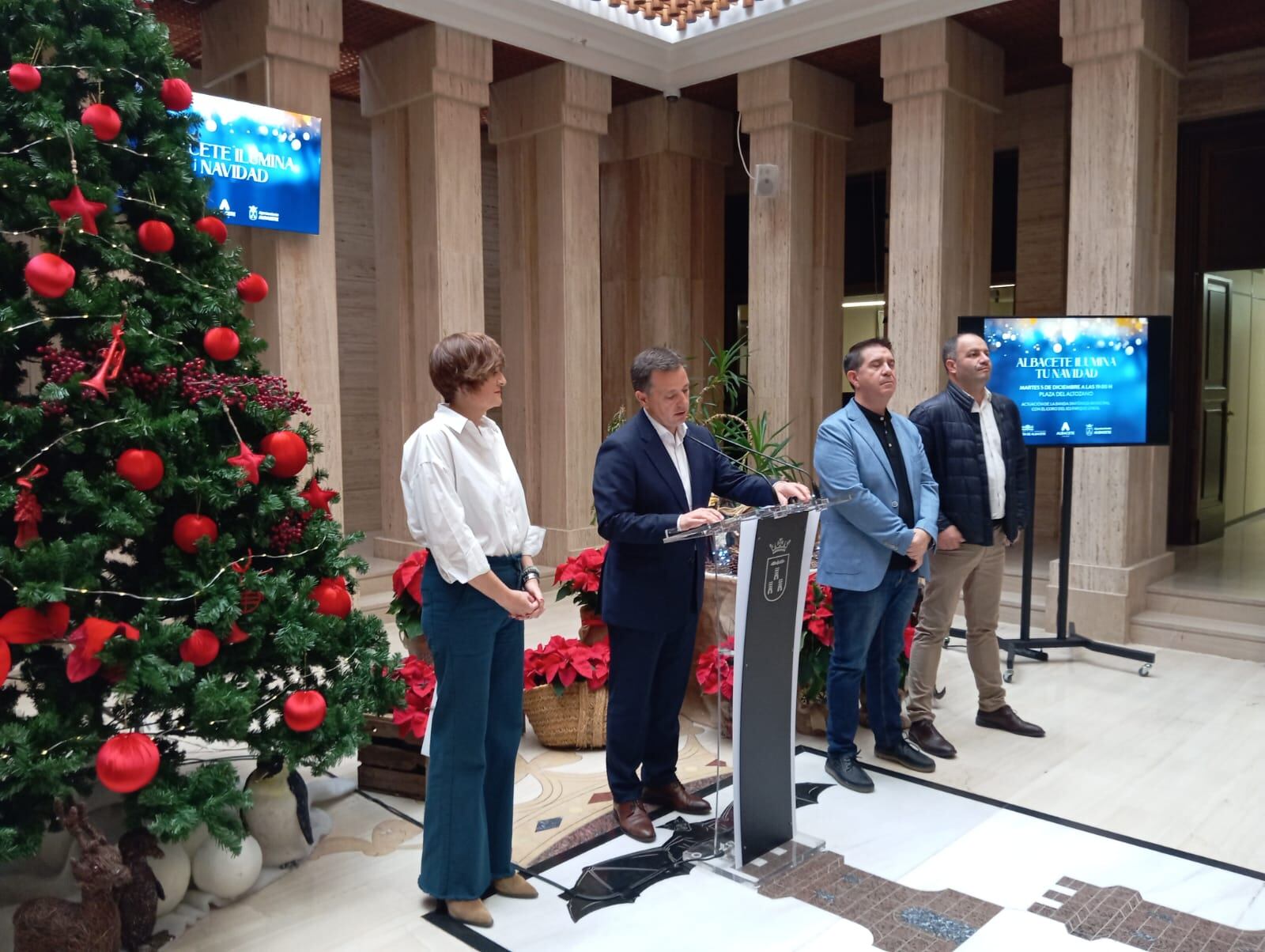 Imagen de la presentación de las luces de Navidad en Albacete