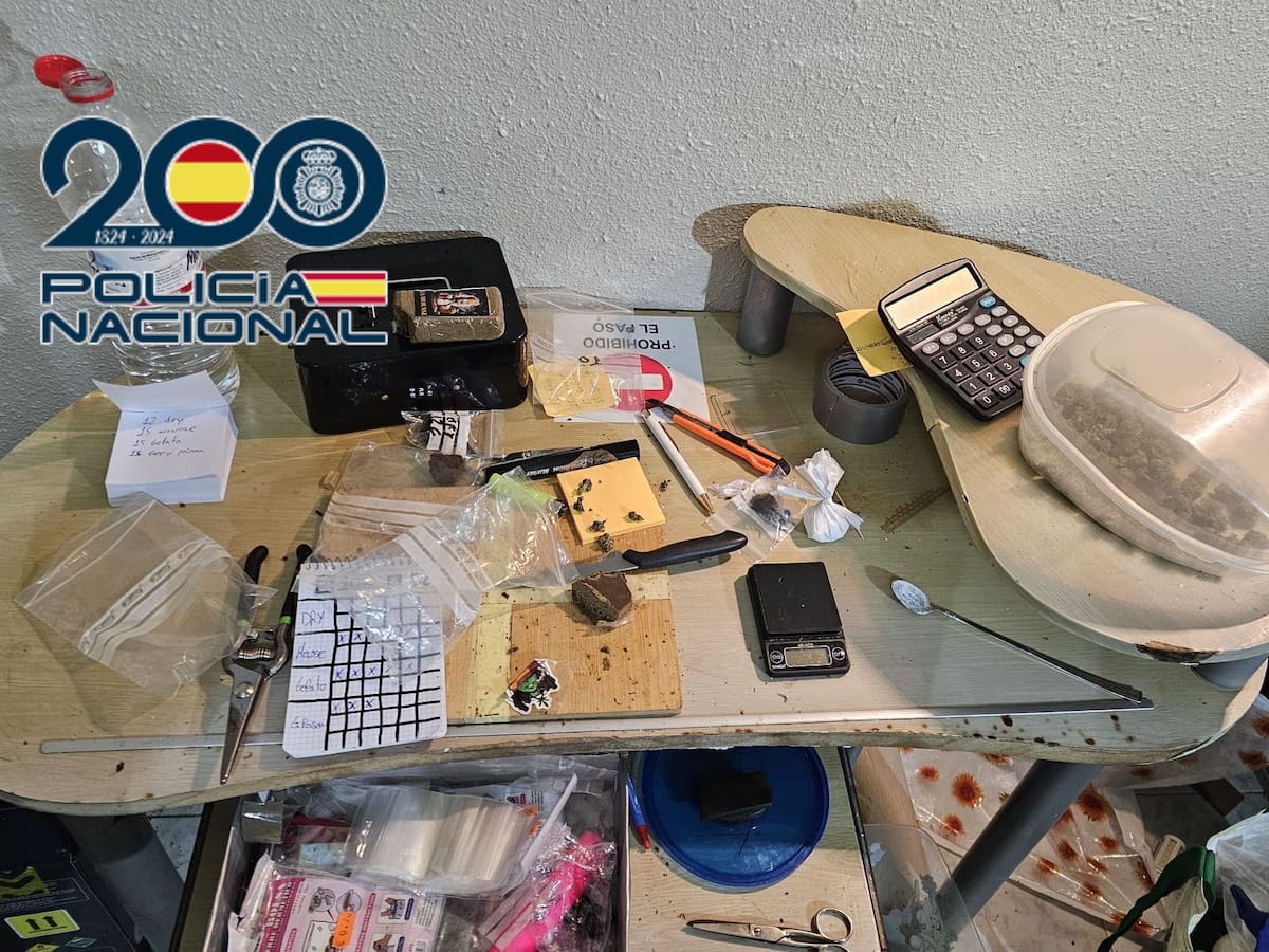 Detenidos dos hombres en Carrús por un presunto delito de tráfico de drogas