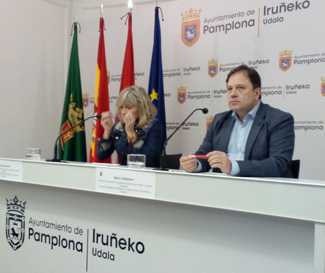 El concejal delegado de Educación, Fernando Sesma, en una imagen de archivo en la sala de prensa del Ayuntamiento de Pamplona