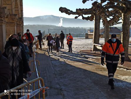 La agrupación de voluntarios de Aranda participó en las tareas logísticas