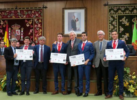 El equipo de la ULE que se impuso en la Liga Universitaria de Debate de Castilla y León