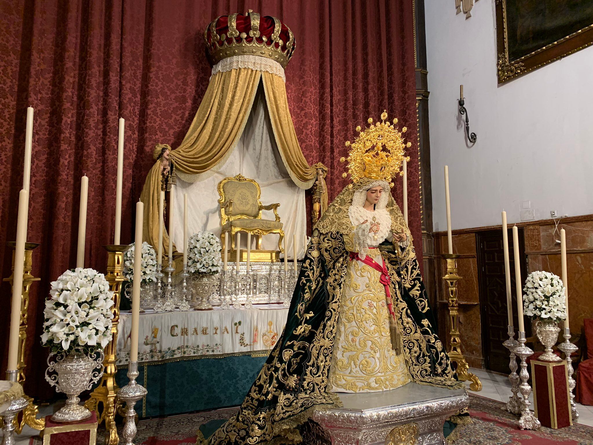 La Virgen de Gracia y Esperanza en la Parroquia de San Roque